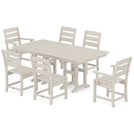 Lakeside 7-Piece Farmhouse Dining Set