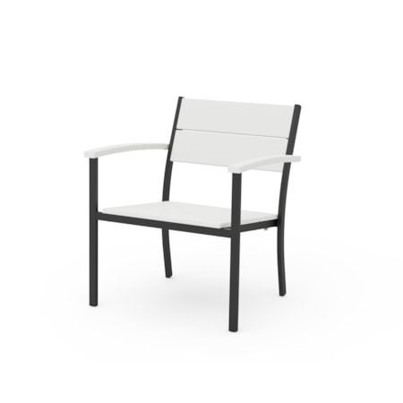 Black Stacking Lounge Chair