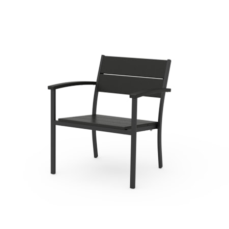 Black Stacking Lounge Chair
