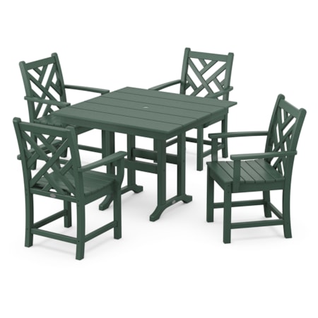 Chippendale 5-Piece Farmhouse Dining Set