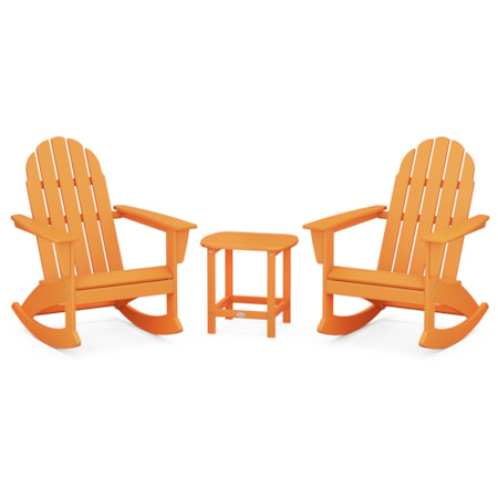3-Piece Adirondack Rocking Chair Set
