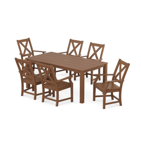 Braxton Arm Chair 7-Piece Parsons Dining Set