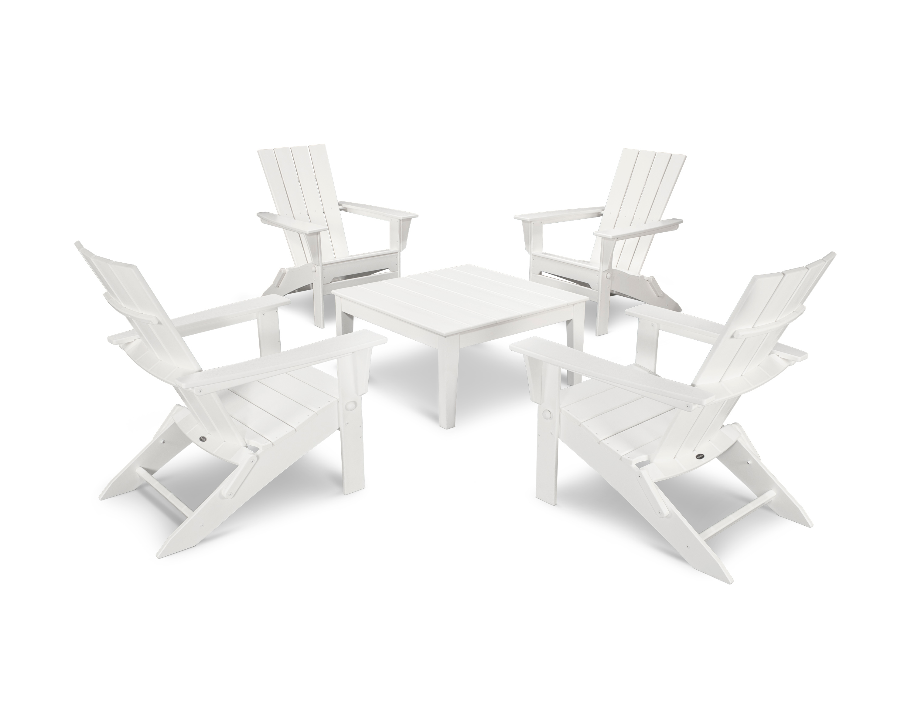 Folding Chair 5-Piece Conversation Set