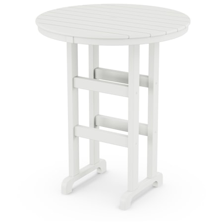 36" Round Farmhouse Bar Table