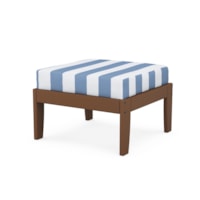 Teak / Cabana Stripe Sky Blue