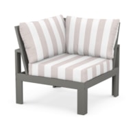 Slate Grey / Cabana Stripe Dune Burlap