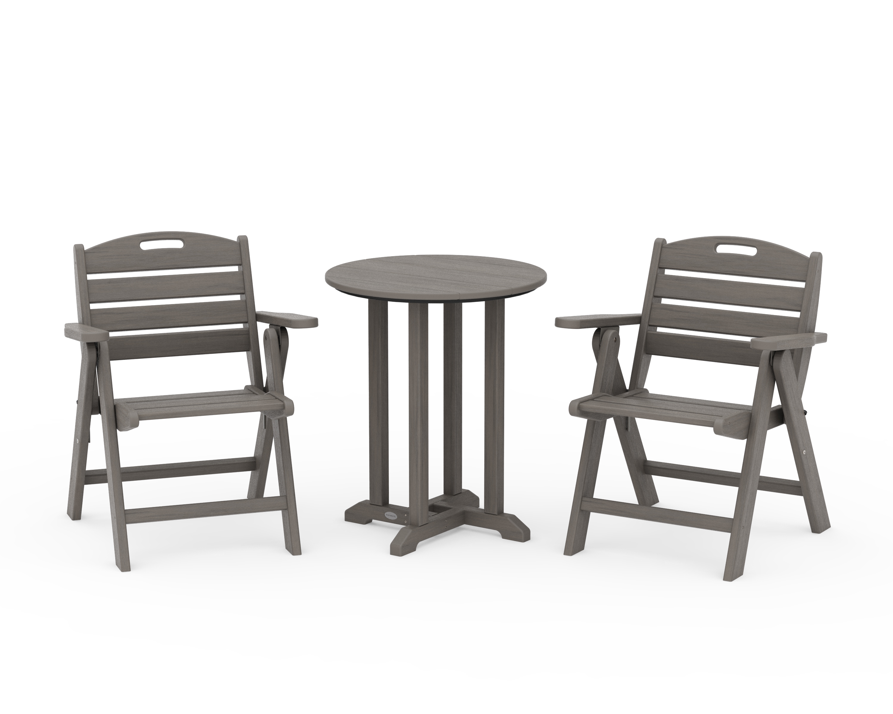 3-Piece Round Bistro Dining Set