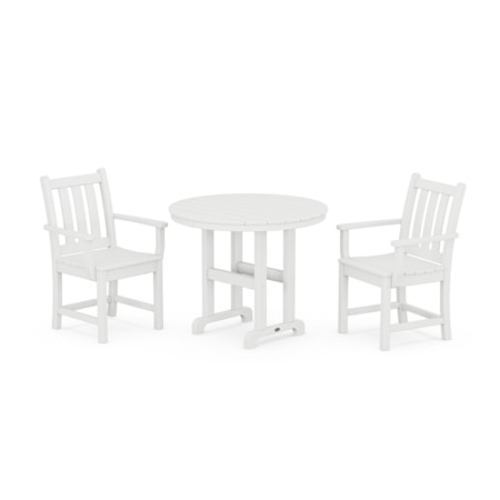 Traditional Garden 3-Piece Round Dining Set