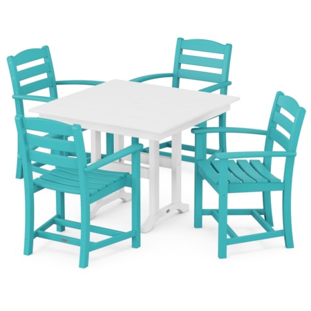 La Casa Café 5-Piece Farmhouse Dining Set