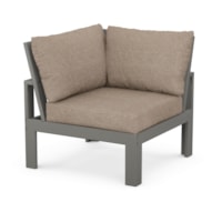 Slate Grey / Spiced Burlap