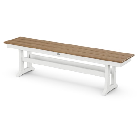 Farmhouse Trestle 65" Bench