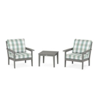 Slate Grey / Buffalo Plaid Glacier Spa