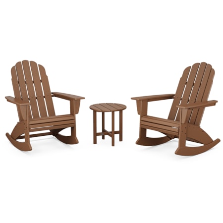 3-Piece Adirondack Rocking Chair Set
