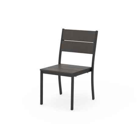 Black Stacking Dining Side Chair