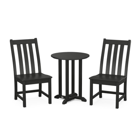 Side Chair 3-Piece Round Dining Set