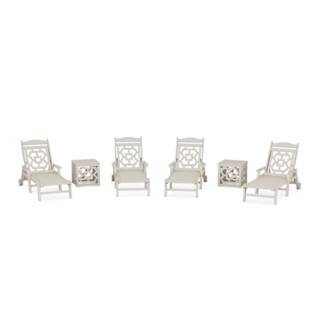 Chinoiserie 6-Piece Chaise Set