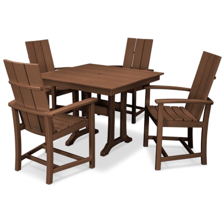 Adirondack 5-Piece Trestle Dining Set