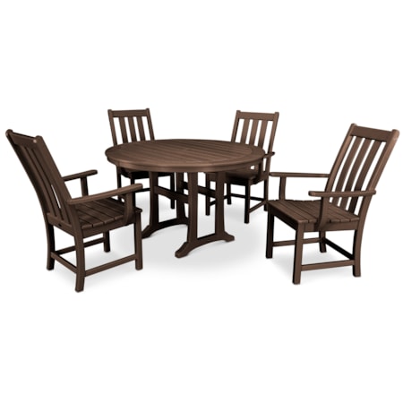 5-Piece Round Dining Set