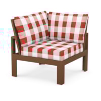 Teak / Buffalo Plaid Crimson