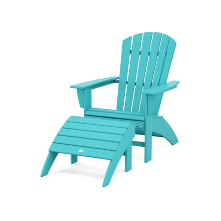 Adirondack Chair 2-Piece Set With Ottoman