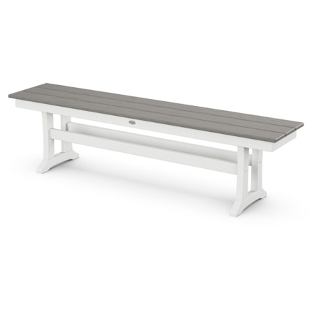 Farmhouse Trestle 65" Bench
