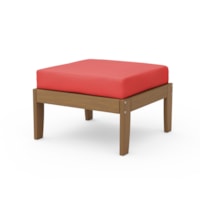 Natural / Crimson Linen