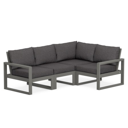 4-Piece Modular Deep Seating Set