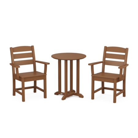Lakeside 3-Piece Round Bistro Dining Set