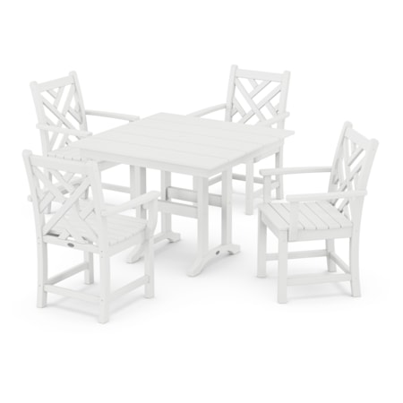 Chippendale 5-Piece Farmhouse Dining Set