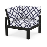 Black / Trellis Navy