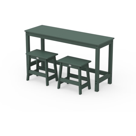 Stool 3-Piece Balcony Set