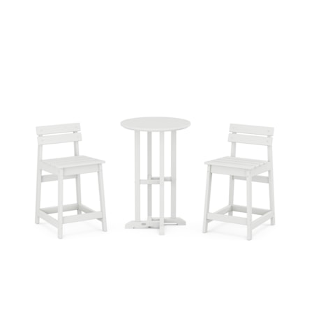 Lowback 3-Piece Bistro Counter Set