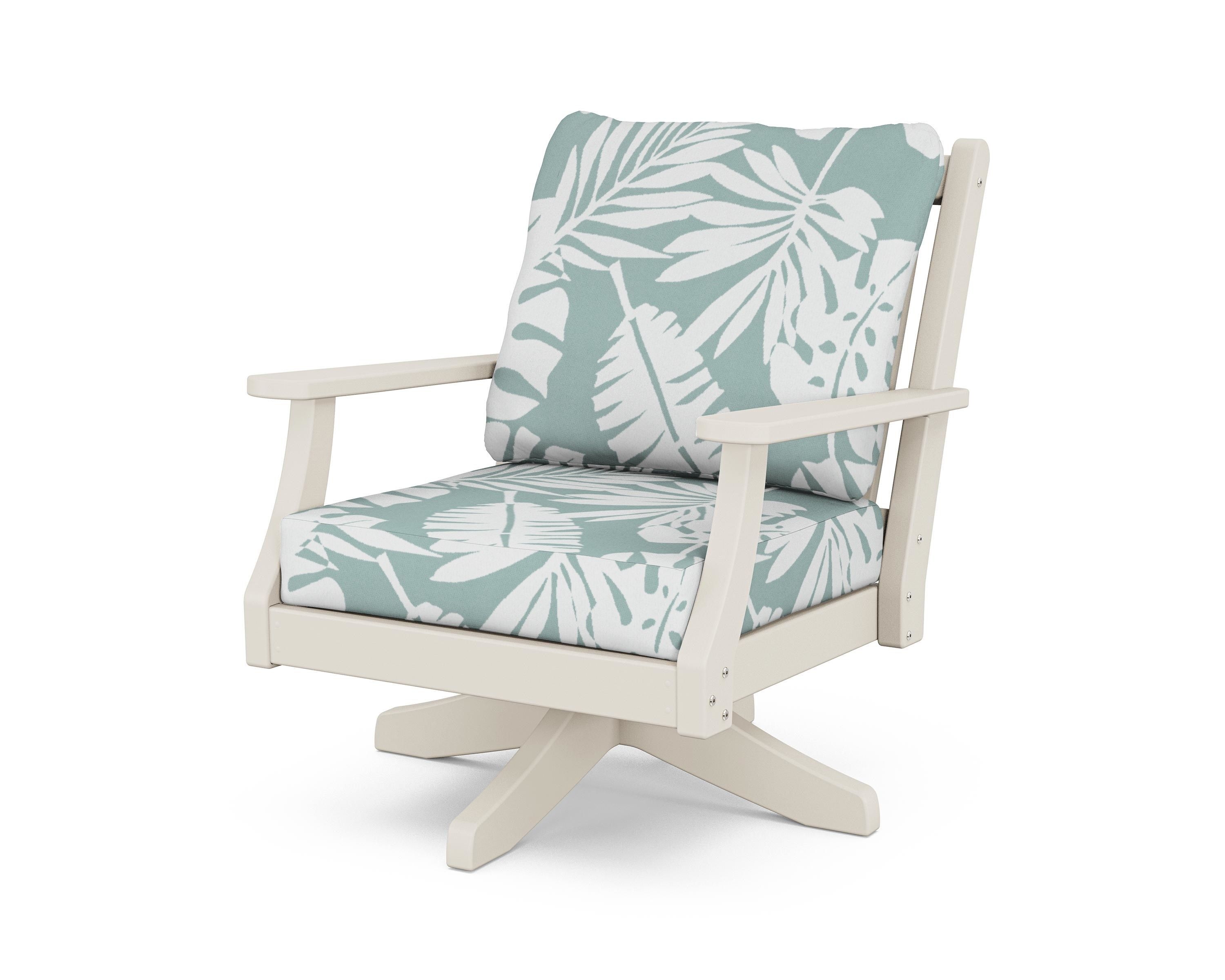 Polywood Wovendale CL4731SV-SA122 Wovendale Deep Seating Swivel Chair ...