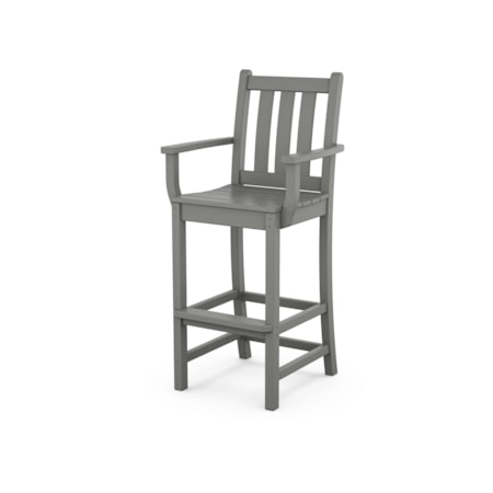 Traditional Garden Bar Arm Chair