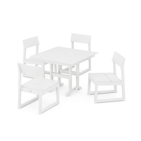 Edge Side Chair 5-Piece Farmhouse Dining Set
