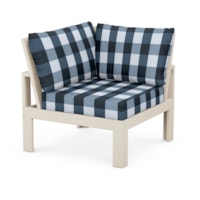 Sand / Buffalo Plaid Marine Indigo
