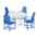 Pacific Blue / White