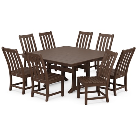 9-Piece Trestle Dining Set
