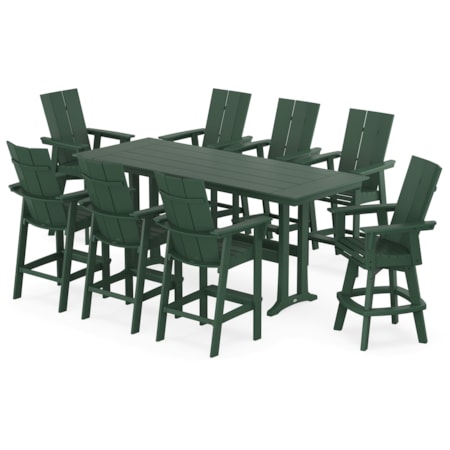 Adirondack Swivel 9-Piece Bar Set