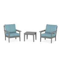 Slate Grey / Lattice Sky Blue