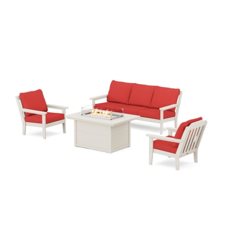 Deep Seating Fire Pit Table Set