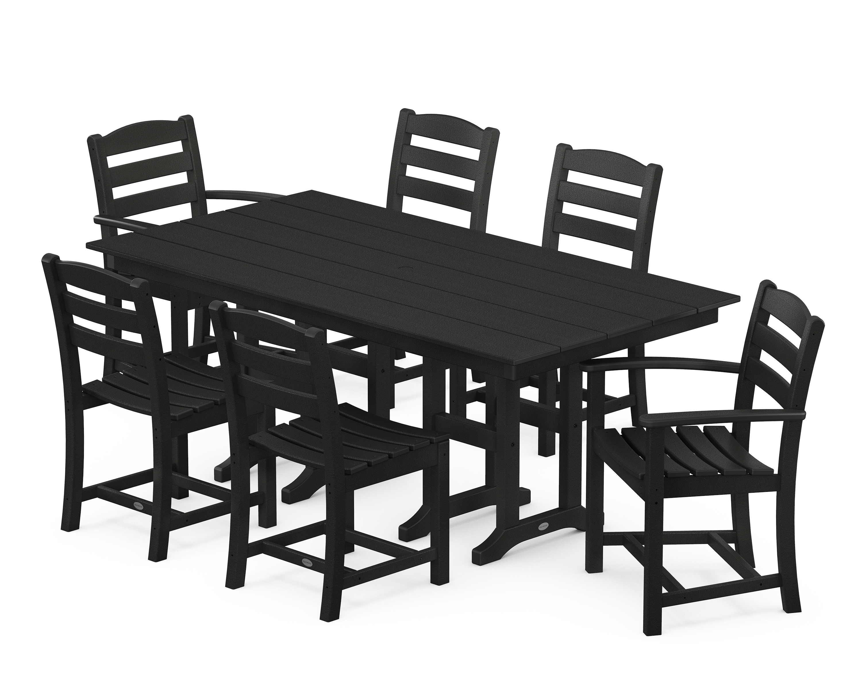 La Casa Café 7-Piece Farmhouse Dining Set