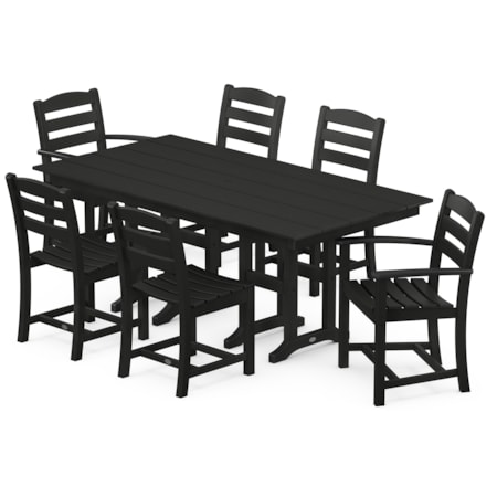 La Casa Café 7-Piece Farmhouse Dining Set
