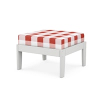 White / Buffalo Plaid Crimson