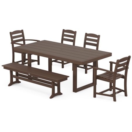 La Casa Café 6-Piece Dining Set With Bench