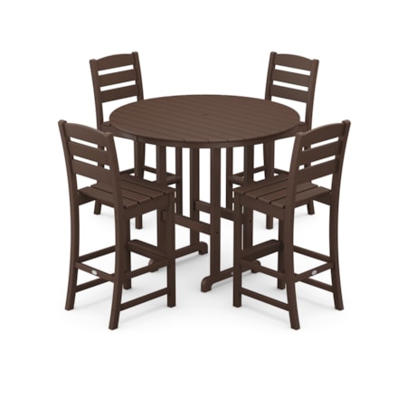 5-Piece Round Side Chair Bar Set