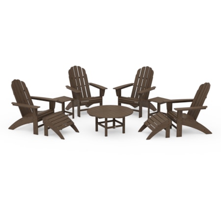 Adirondack Chair 9-Piece Conversation Set