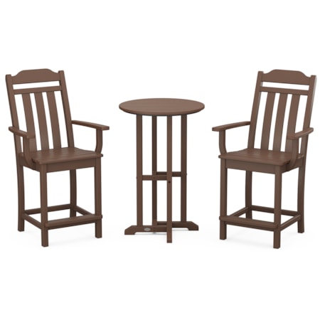 Cottage 3-Piece Farmhouse Bistro Counter Set
