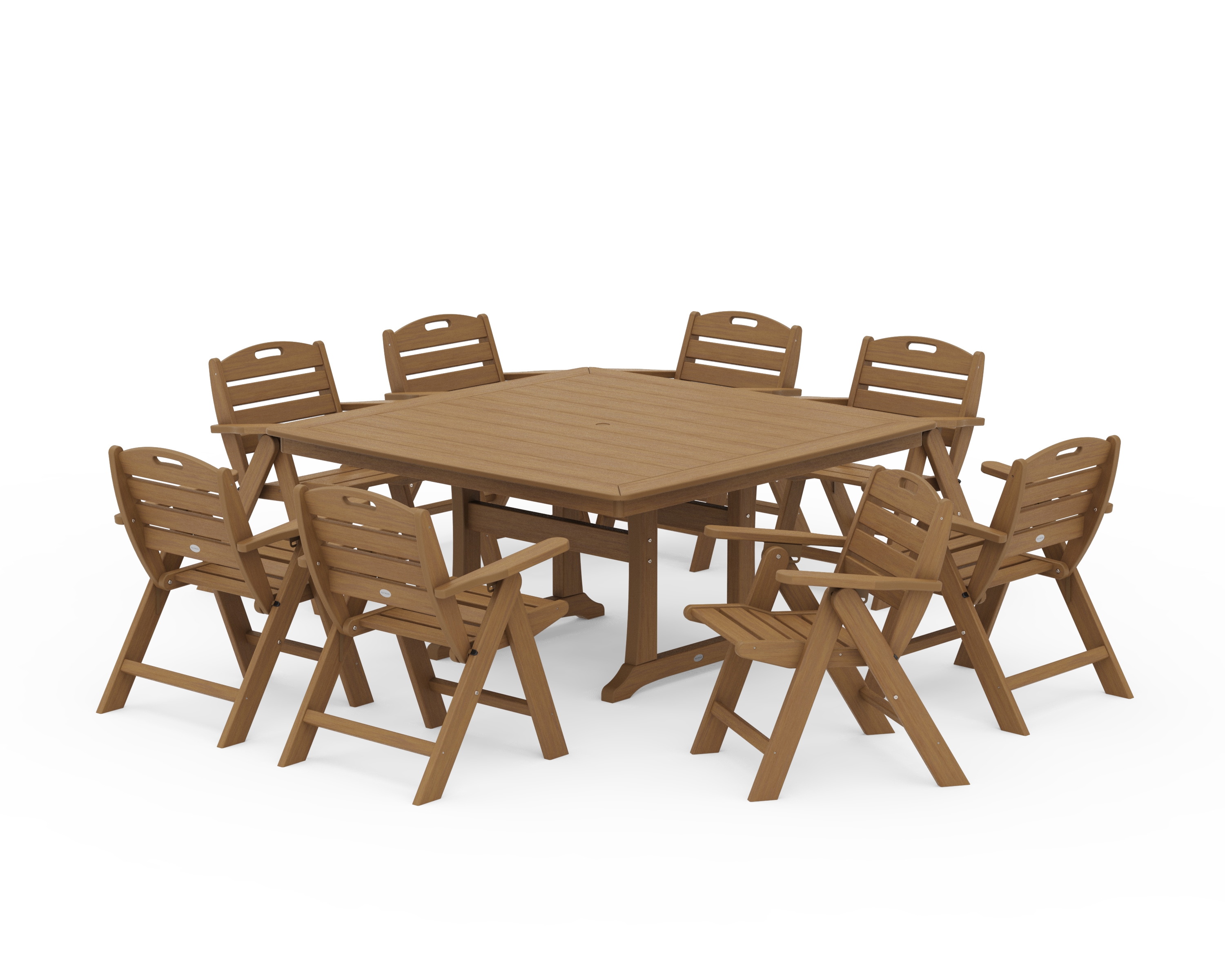 Lowback 9-Piece Square Dining Set