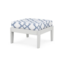 White / Trellis Sky Blue